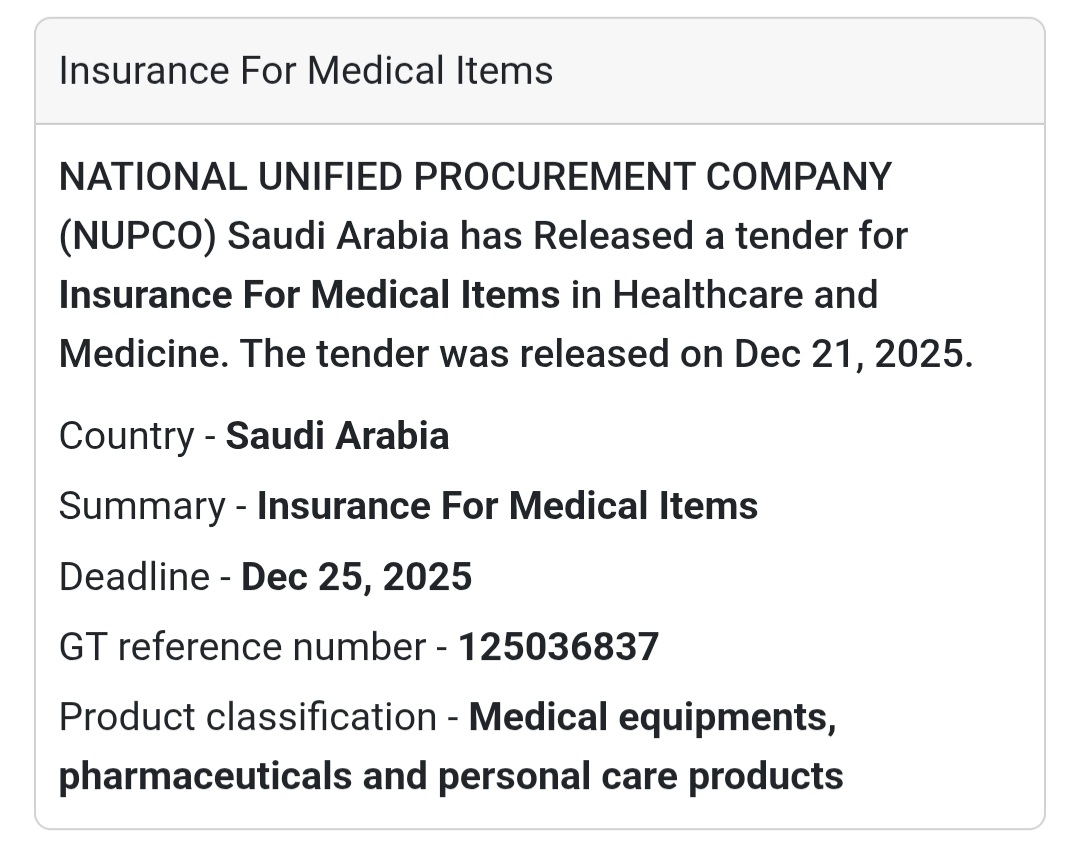 🛡️ Insurance for Medical Items – Saudi Arabia