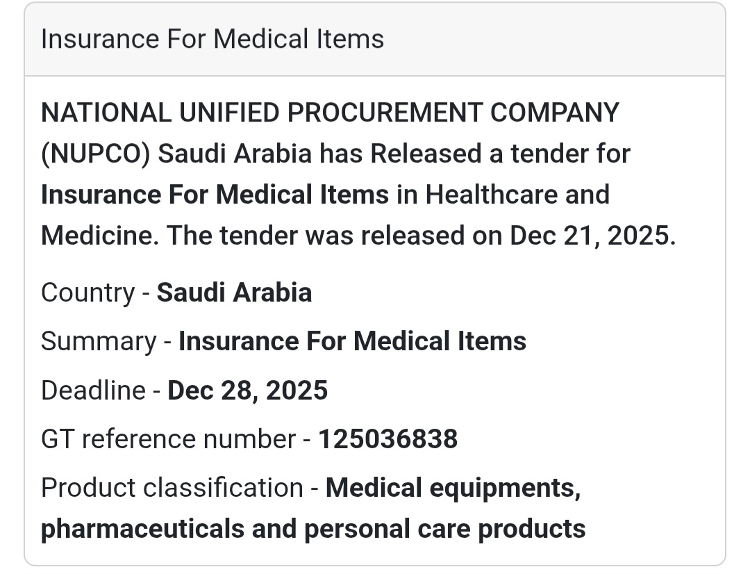 🛡️ Insurance for Medical Items – Saudi Arabia