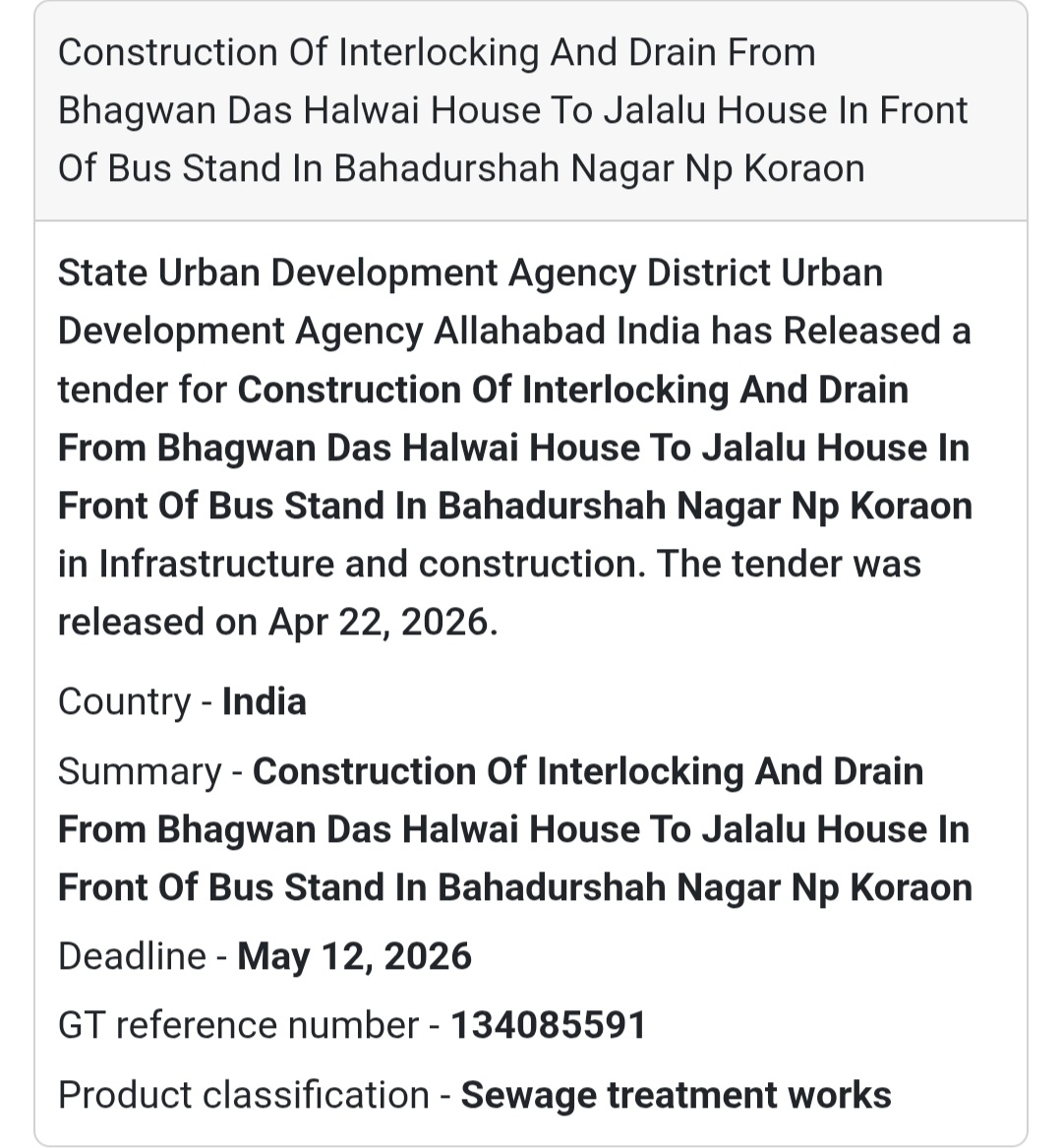 🚧 Interlocking & Drain Work – Bahadurshah Nagar
