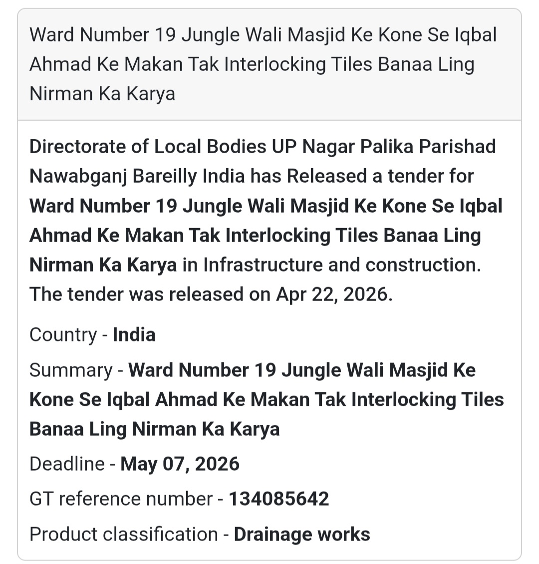 Interlocking & Drain Work – Bareilly