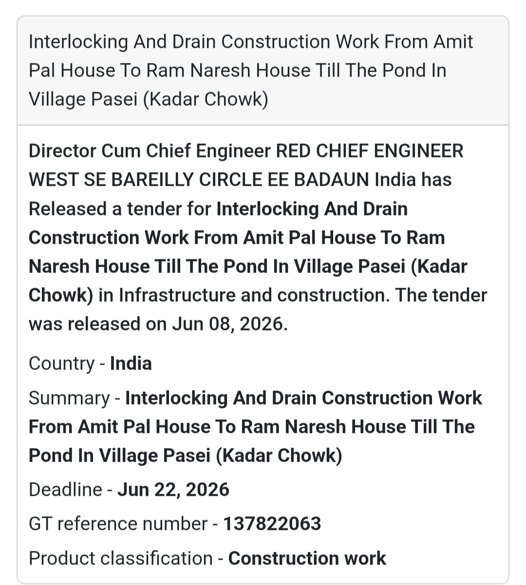 🏘️ Interlocking Road & Drain Construction | Badaun 📍 Uttar Pradesh
