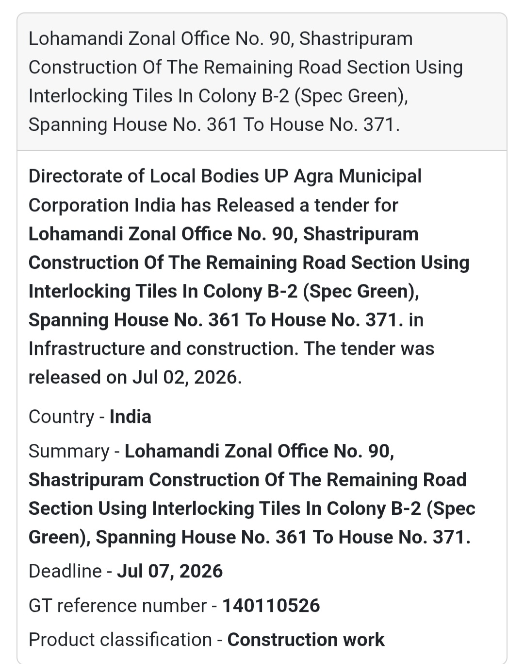 🛣️ Interlocking Tile Road Construction at Shastripuram | 📍Agra, Uttar Pradesh