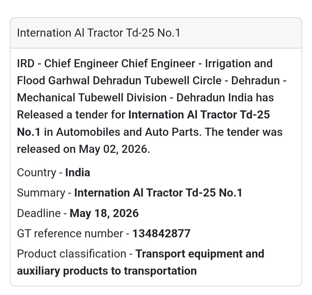 🚜 International Tractor TD-25
