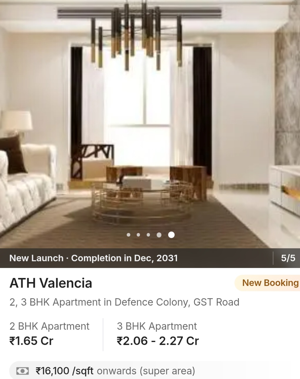 ✨ Introducing ATH Valencia – Luxury Living in Defence Colony, GST Road ✨RERA