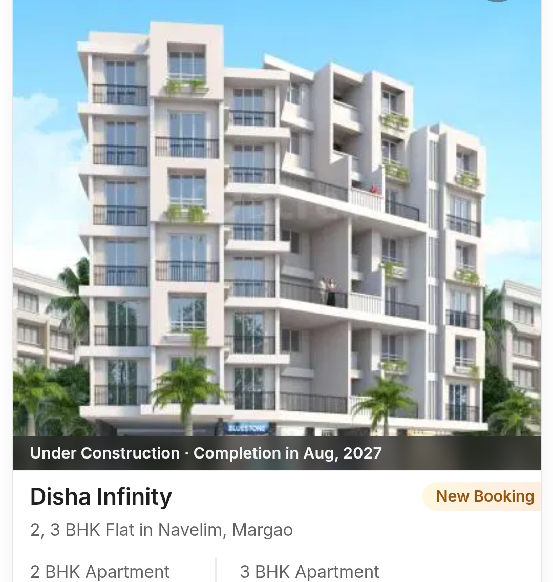 ✨ Introducing Disha Infinity – A Premium Address in Navelim, Margao! ✨