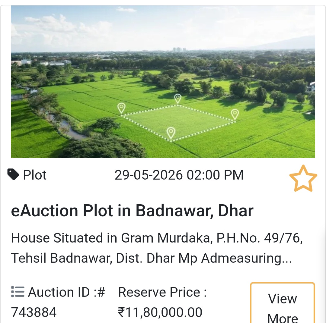 🌆 Investment Plot in Dhar (Badnawar)