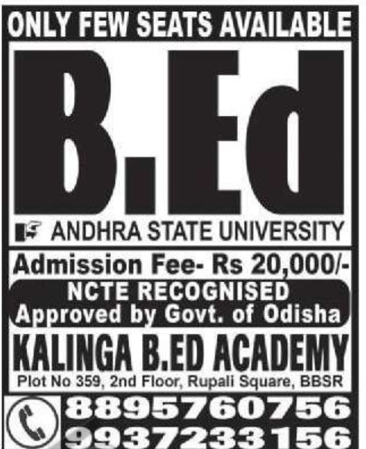 📚 Kalinga B.Ed Academy – B.Ed Admissions