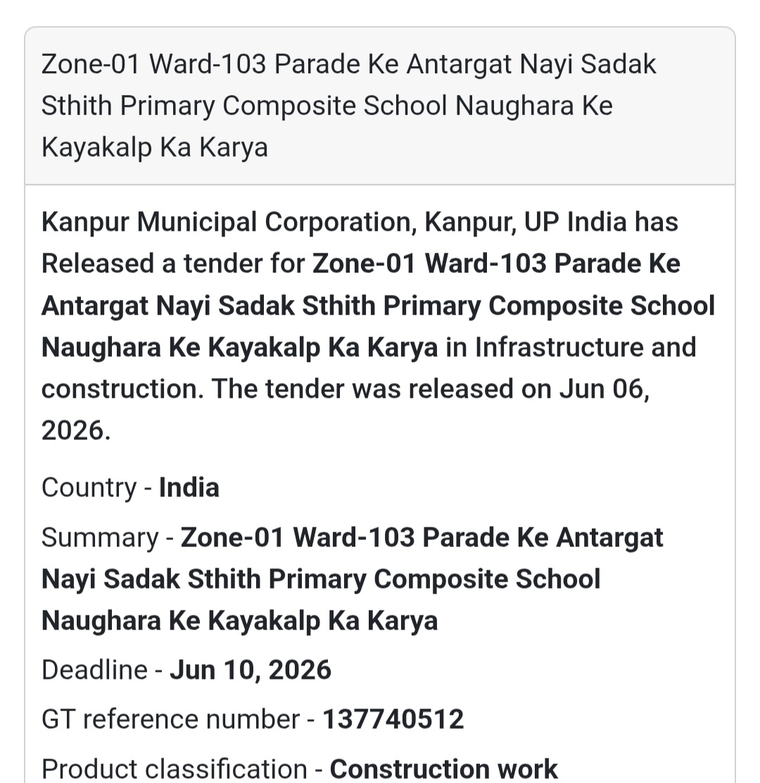 🏫 Kanpur, Uttar Pradesh | School Renovation & Infrastructure
