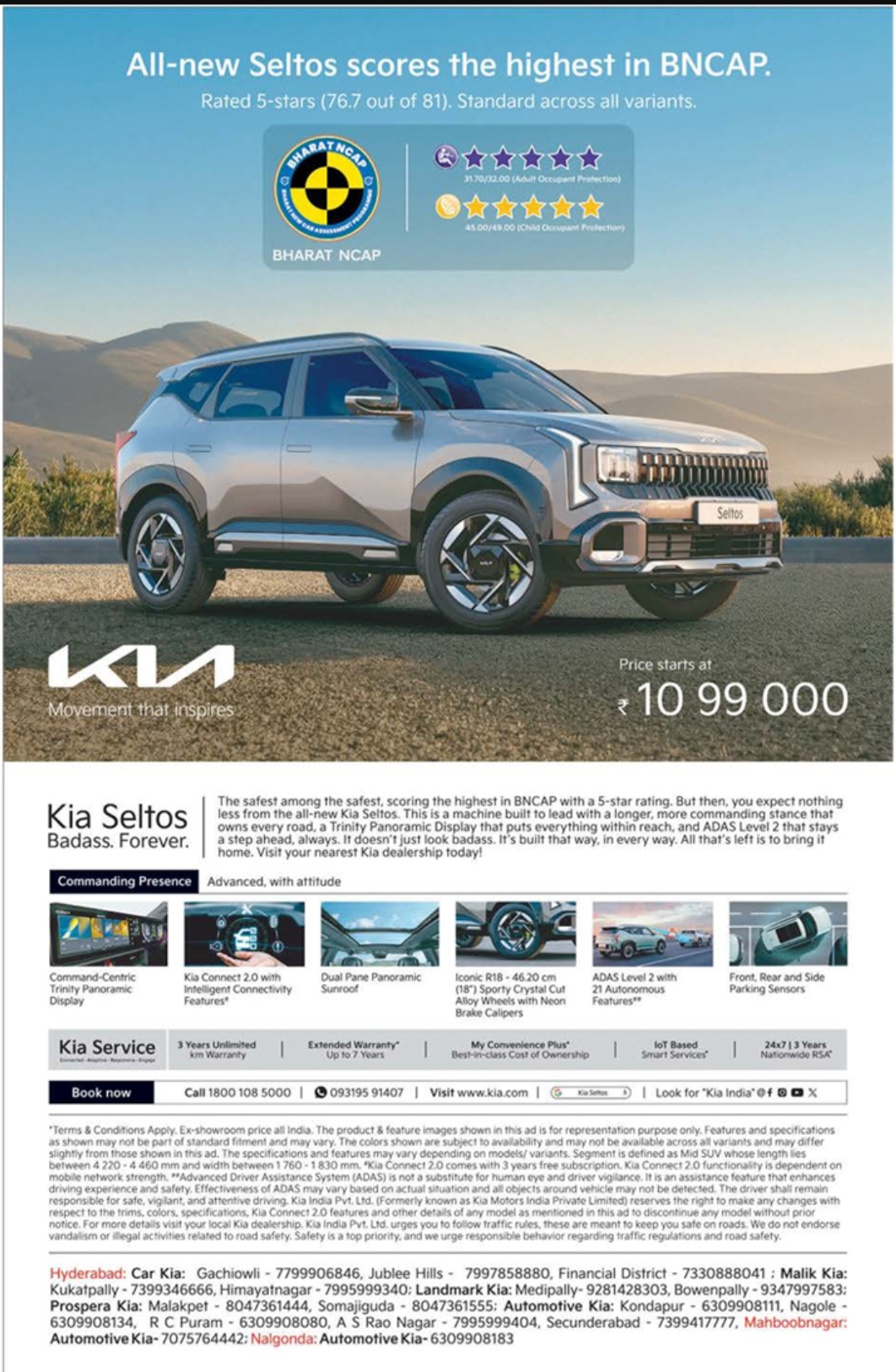 🚗 Kia Seltos – Power Meets Safety