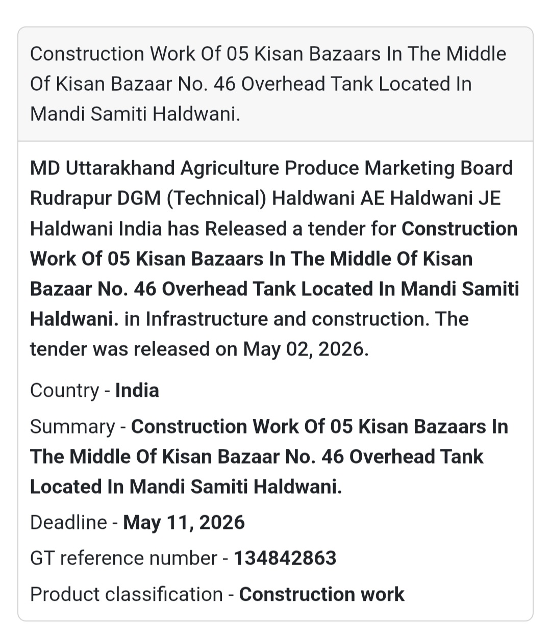🏬 Kisan Bazaar Construction