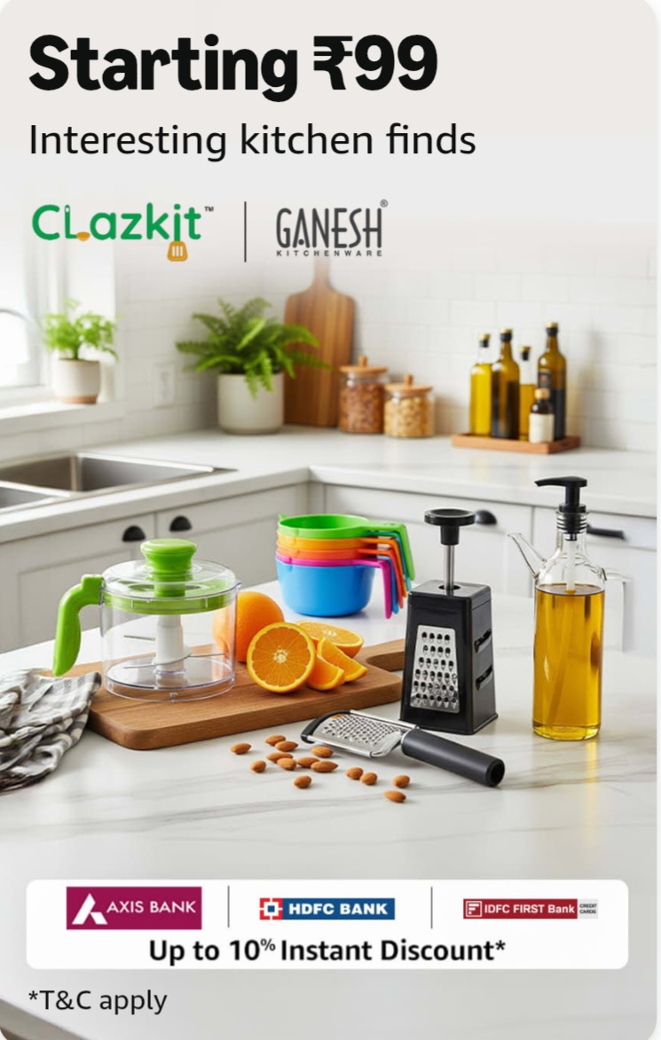 🍳 Kitchen Finds Starting at ₹99 🥄