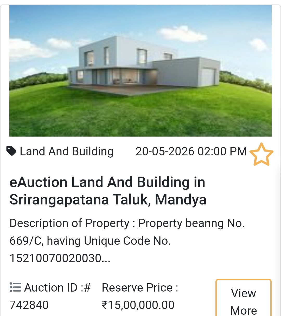 🏡 Land & Building in Srirangapatna Taluk, Mandya