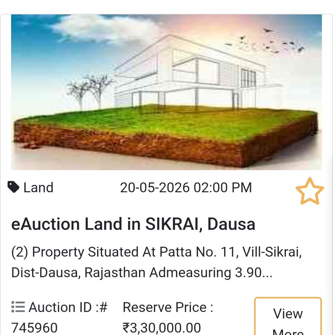 🏡 Land in Sikrai, Dausa