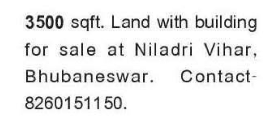 🏘️ Land with Building for Sale Bhubaneswar