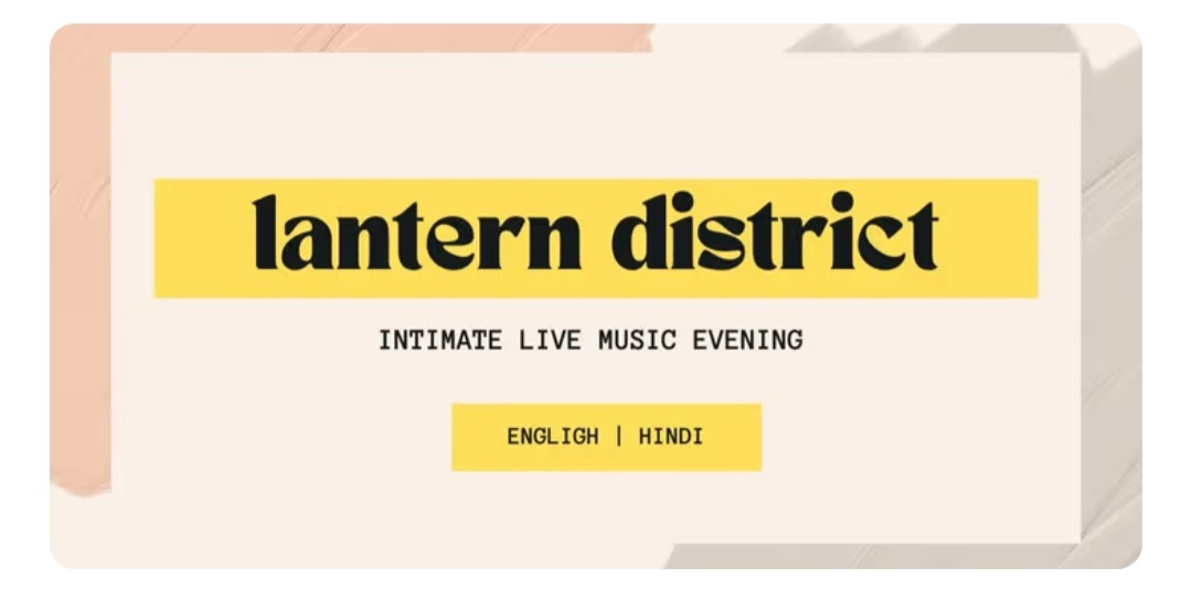 🎶 Lantern District – Intimate Live Music Evening