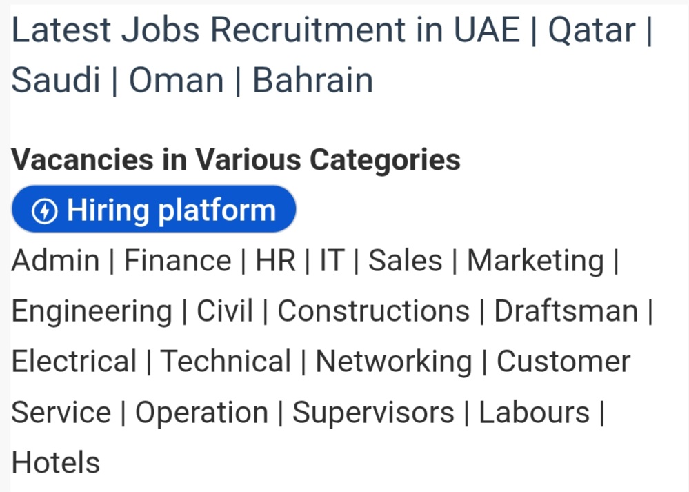 🌍 Latest Job Opportunities in UAE | Qatar | Saudi | Oman | Bahrain 🇦🇪🇶🇦🇸🇦🇴🇲🇧🇭