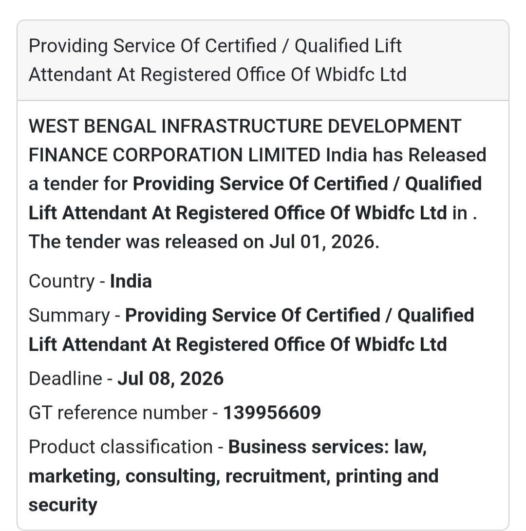 🛗 Lift Attendant Service | Kolkata, West Bengal