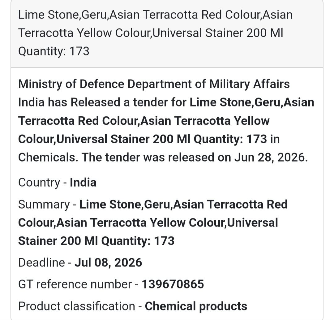 🧪 Lime Stone & Colour Chemicals | India 🇮🇳