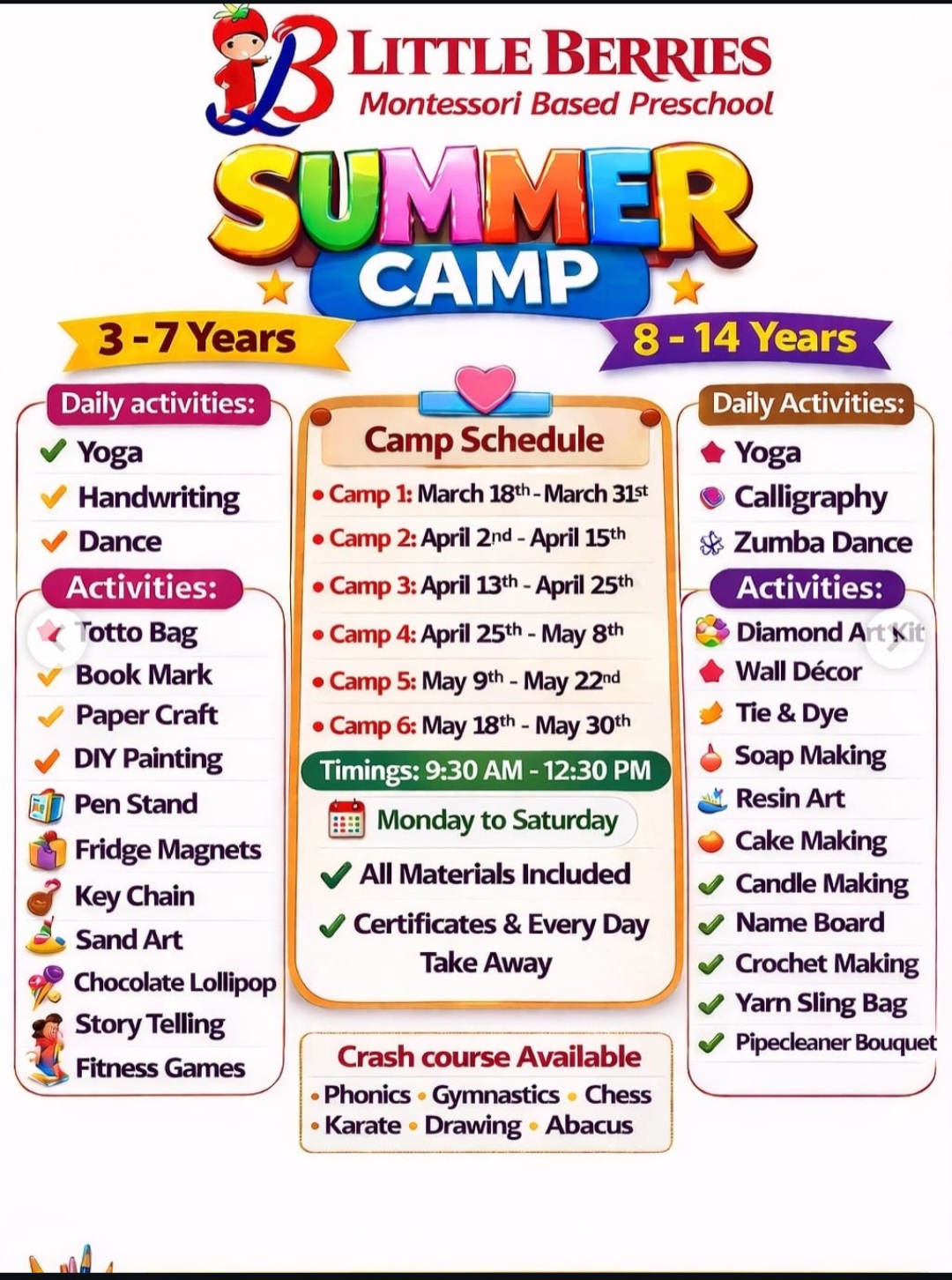 🍓 Little Berries Summer Camp 2026 ☀️