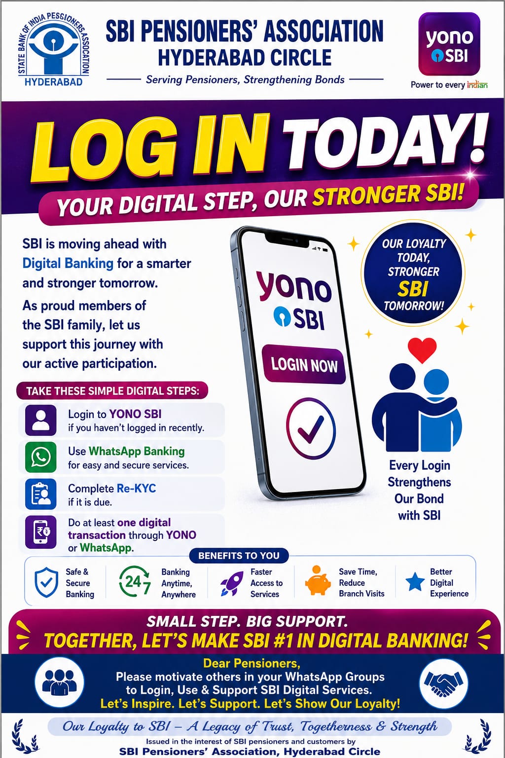 📱 Log In Today! Your Digital Step, Our Stronger SBI!