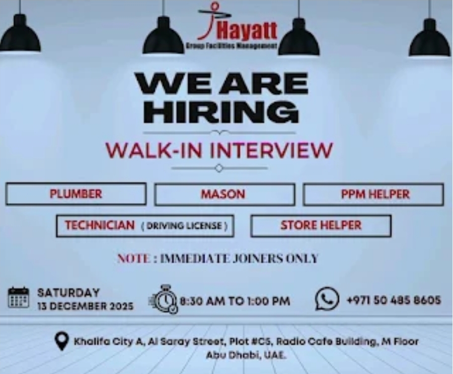 💼 Looking for an immediate job opportunity in Abu Dhabi? 🌆✨