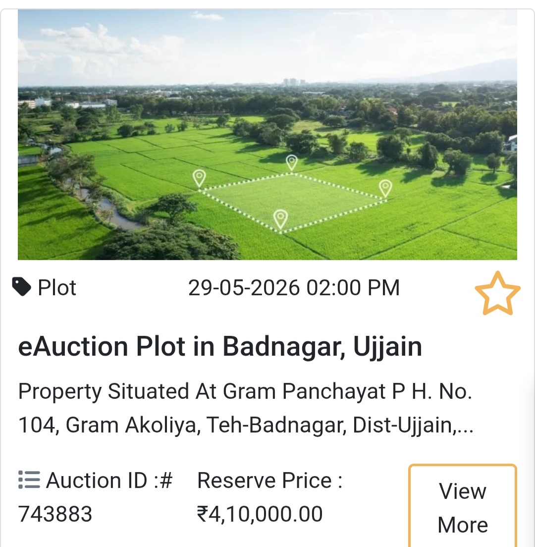 🌾 Lowest Price Plot in Ujjain (Badnagar)