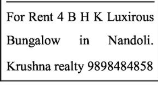 🏡 Luxurious 4 BHK Bungalow for Rent – Nandoli