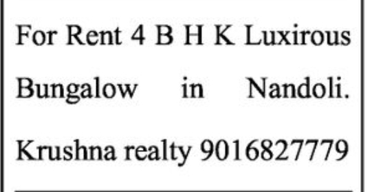 🏡 Luxurious 4 BHK Bungalow for Rent – Nandoli
