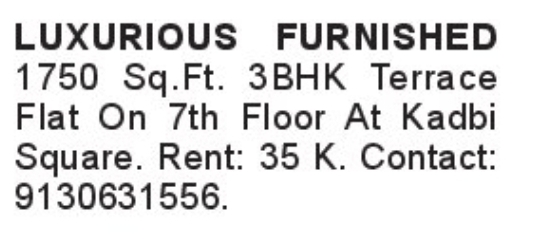 🏡 Luxurious Furnished 3 BHK Flat for Rent