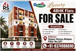 🏡 Luxury 4BHK Flats for Sale – Attapur