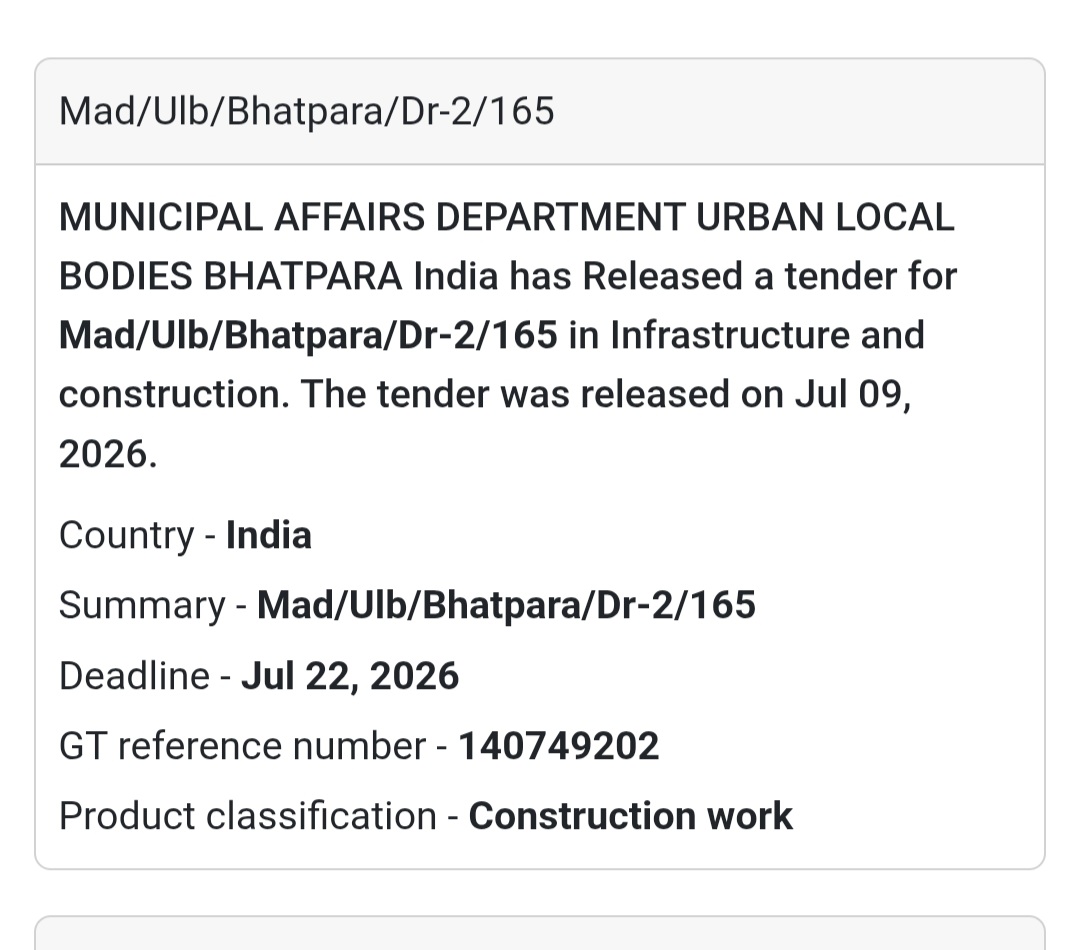 🏗️ MAD/ULB/Bhatpara/DR-2/165 | 📍Bhatpara, North 24 Parganas