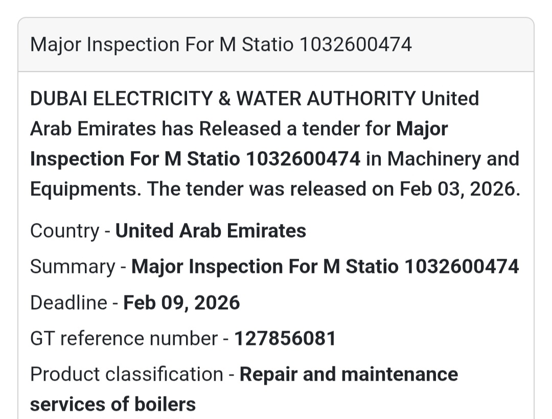 🔧 Major Inspection for M Station Machinery & Equipment | UAE 🇦🇪
