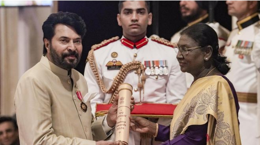 Mammootty was conferred with the Padma Bhushan