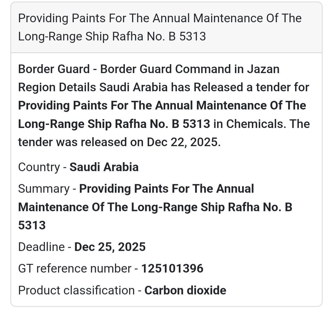 🎨 Marine Maintenance Supplies – Saudi Arabia 🇸🇦