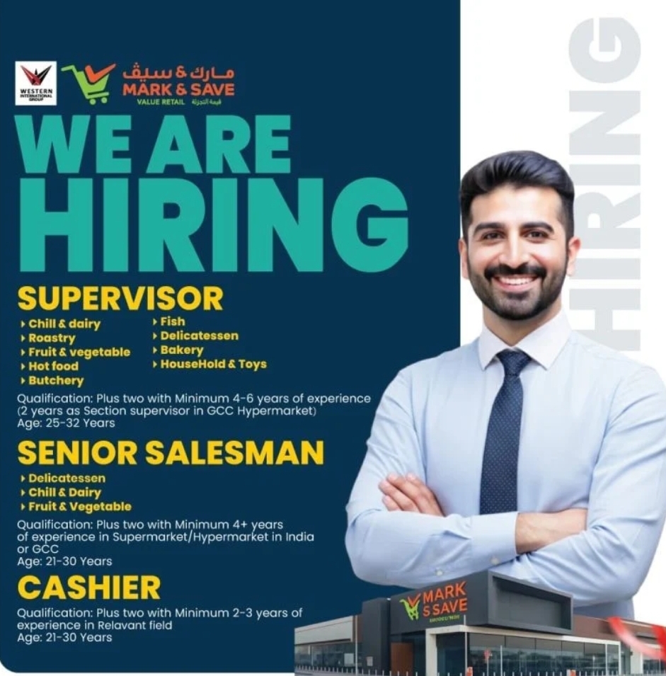 🟢 MARK & SAVE SUPERMARKET – GULF HIRING