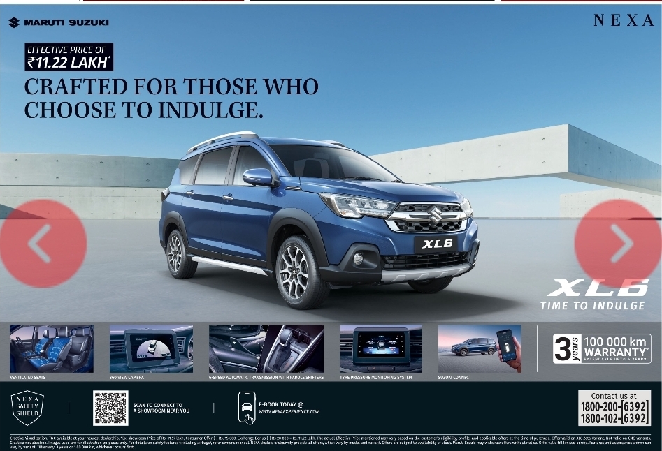 🚗 MARUTI SUZUKI XL6 (NEXA)