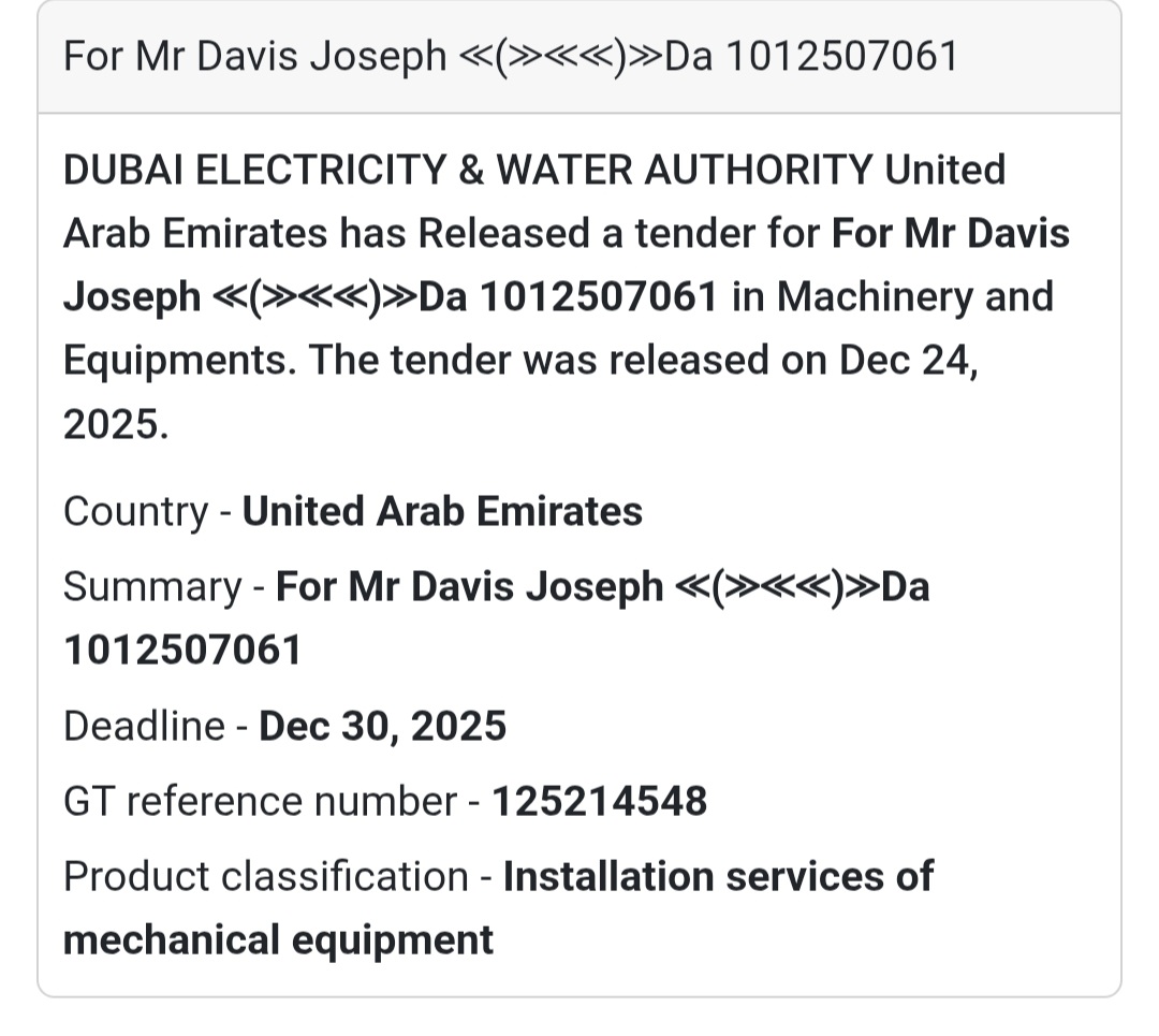 ⚙️ Mechanical Installation Services | UAE 🇦🇪