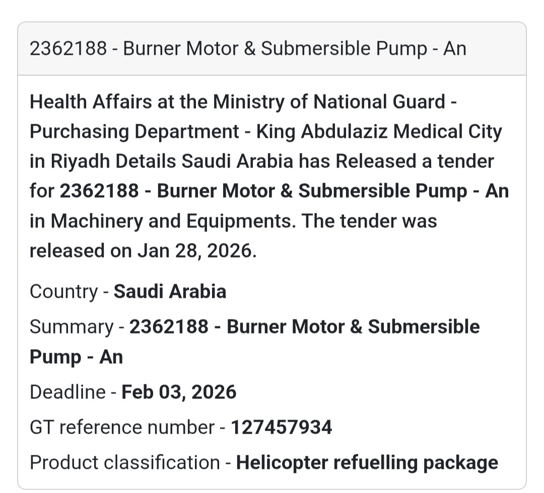 🔥 Mechanical & Pump Equipment | Riyadh