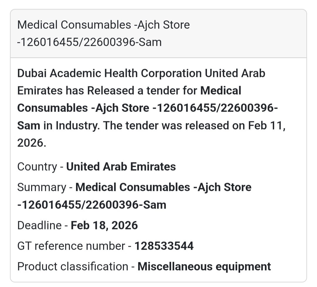 🏥 Medical Consumables – Ajch Store