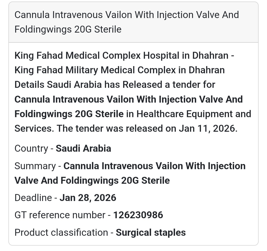 💉 MEDICAL CONSUMABLES – IV CANNULA