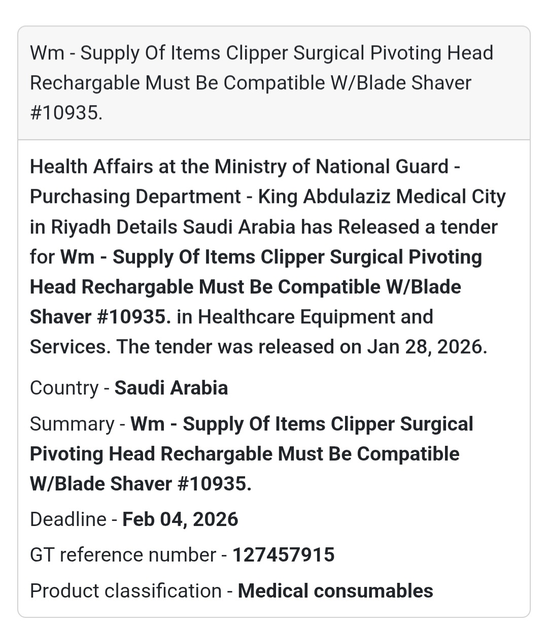 ✂️ Medical Equipment Supply | Riyadh
