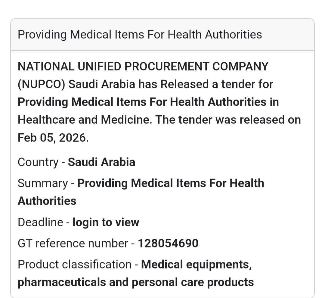 🏥 Medical Items Procurement