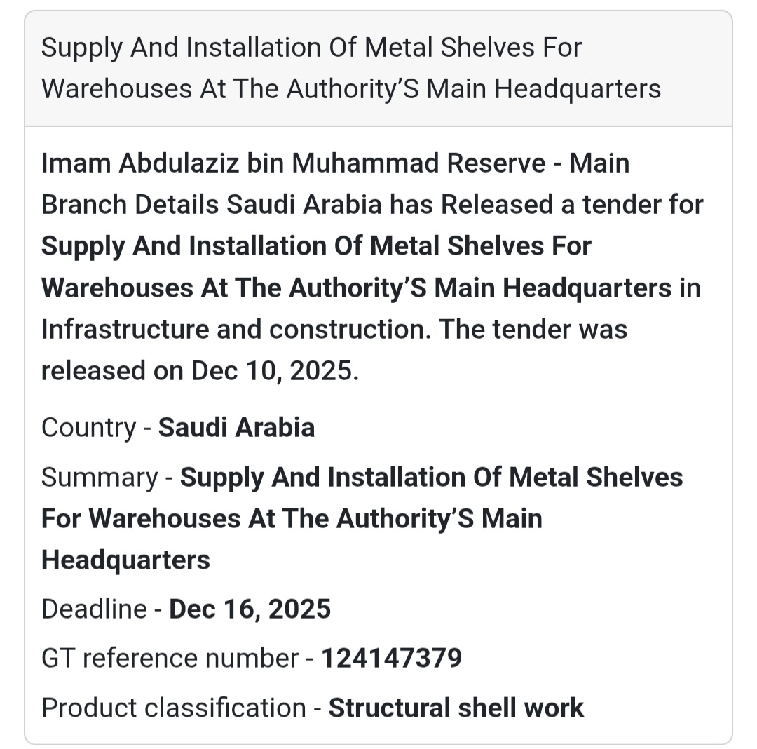 🏗 Metal Shelves for Warehouses