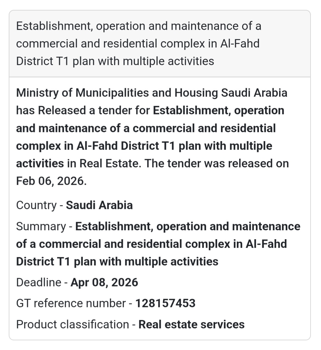 🏬 Mixed-Use Complex – Al-Fahd District (T1)