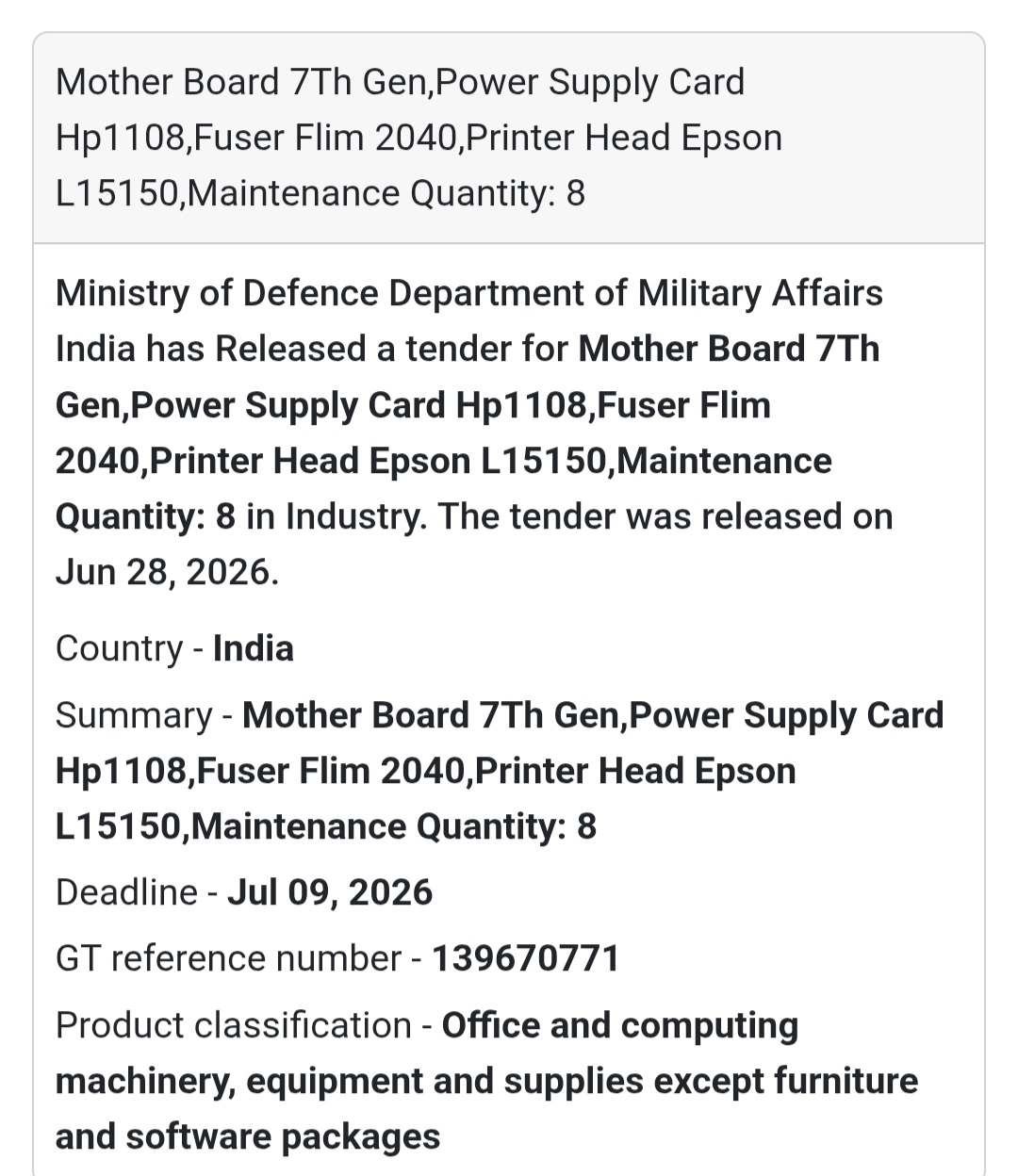 💻 Mother Board, Power Supply Card & Printer Parts | India 🇮🇳