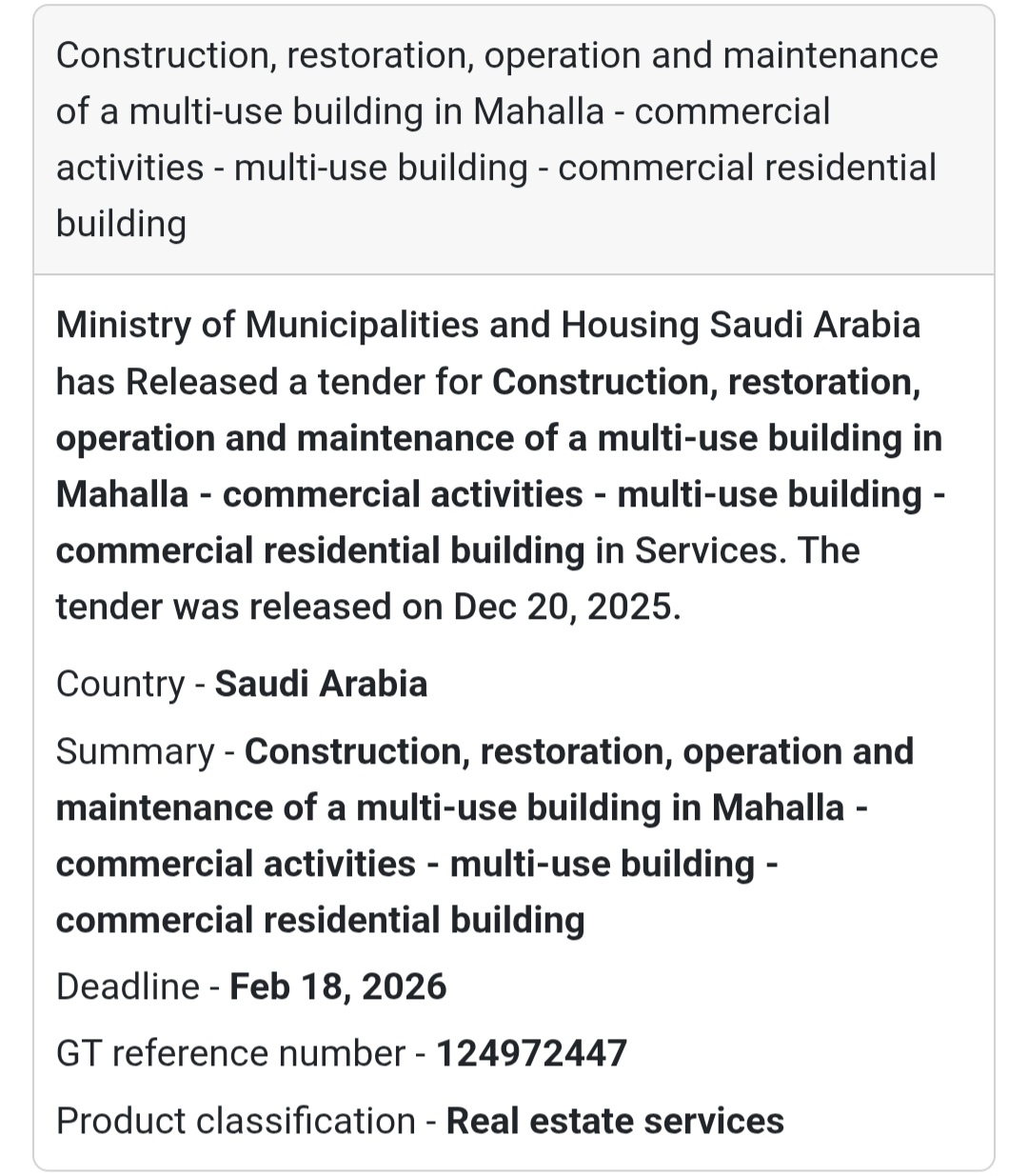🔔 Multi-Use Commercial & Residential Building | Saudi Arabia 🇸🇦