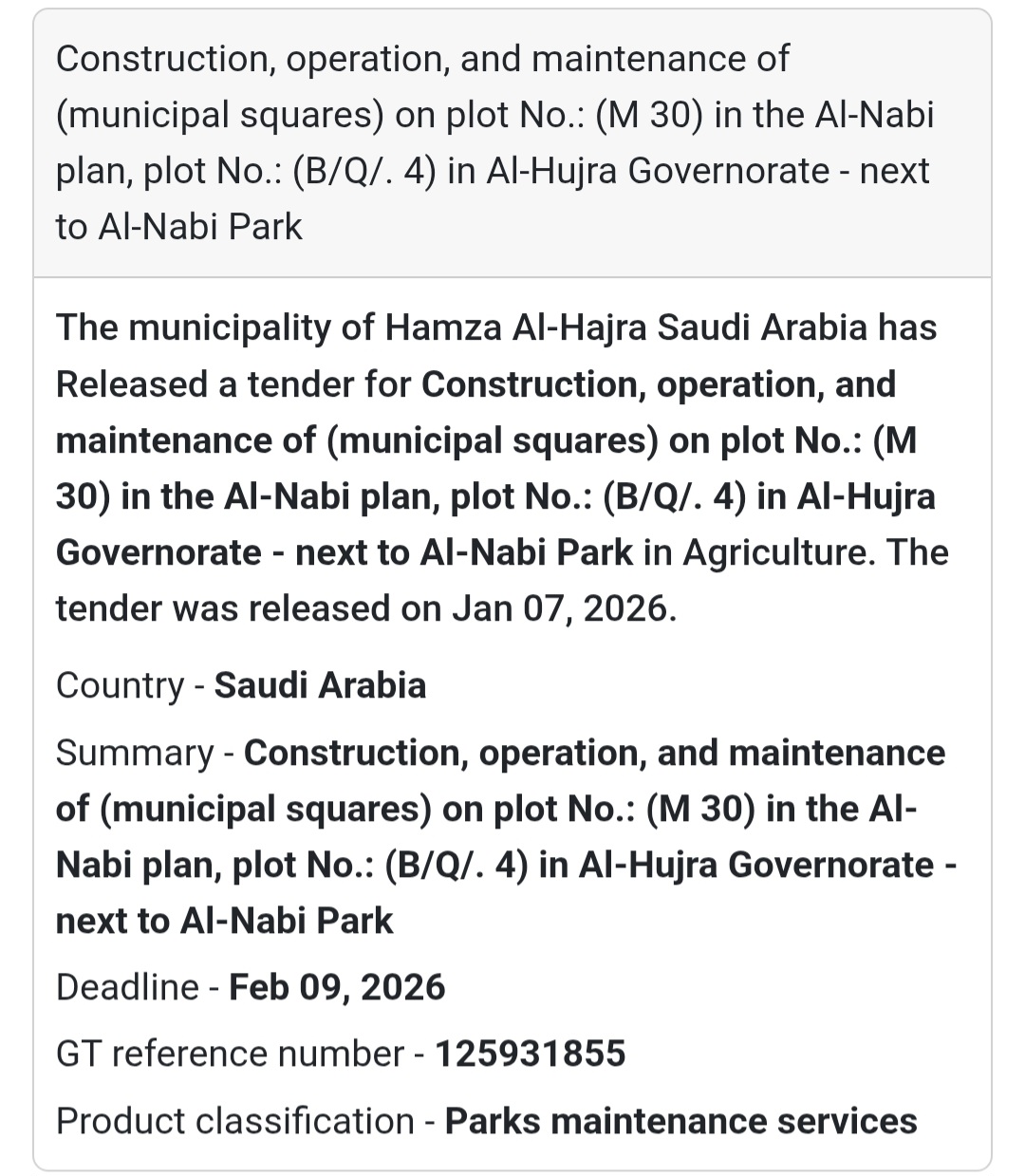 🏞️ Municipal Squares – Al-Nabi Plan (Next to Al-Nabi Park)