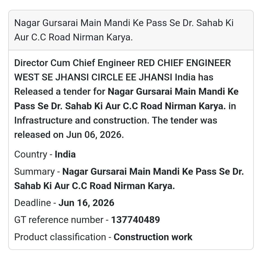 🛣️ Nagar Gursarai, Jhansi