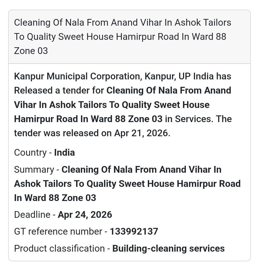 Nala Cleaning Work – Kanpur