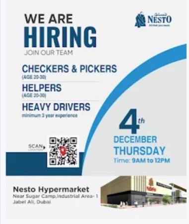 🛒 Nesto Group Hiring Now – Walk-In Interview in Dubai!